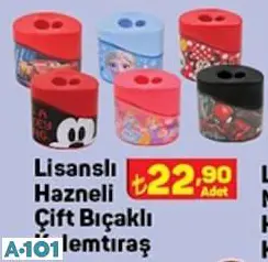 GLOBOX LİSANSLI HAZNELİÇİFT BIÇAKLI KALEMTIRAŞ